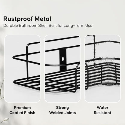 Metal Bathroom Corner Shelf Rack