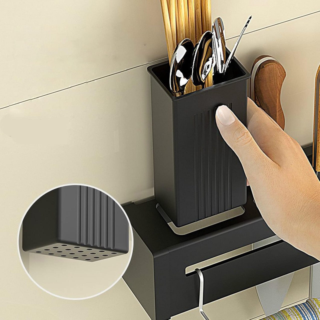 Kitchen Shelf Black